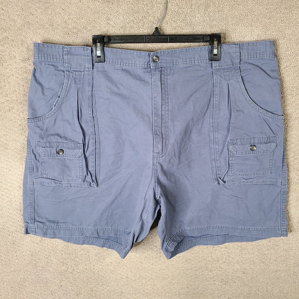 Redhead Shorts Mens 48 Blue Cargo Relaxed‎ Fit Cotton Canvas Outdoors Casual